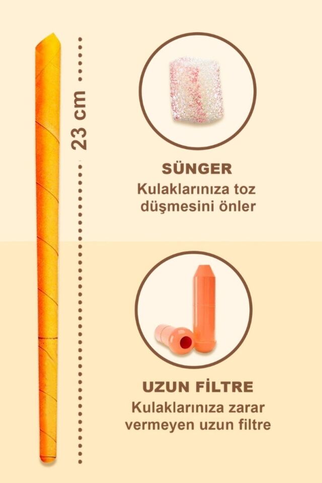 Kulak Temizleme Mumu 5 Çift (10 ADET)