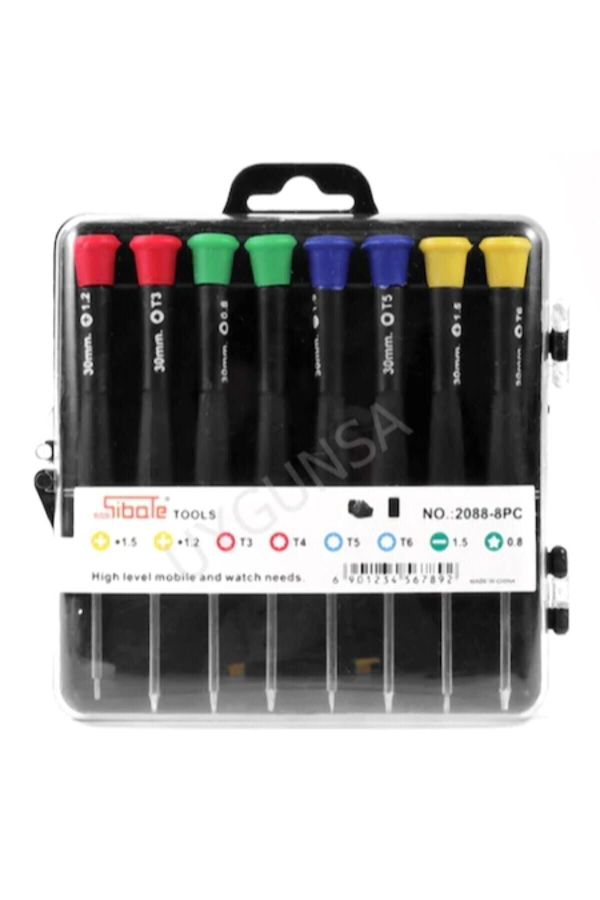 Sibole Saatci Tornavida Tamir Takımı Seti / 8prcs 2088:8pc