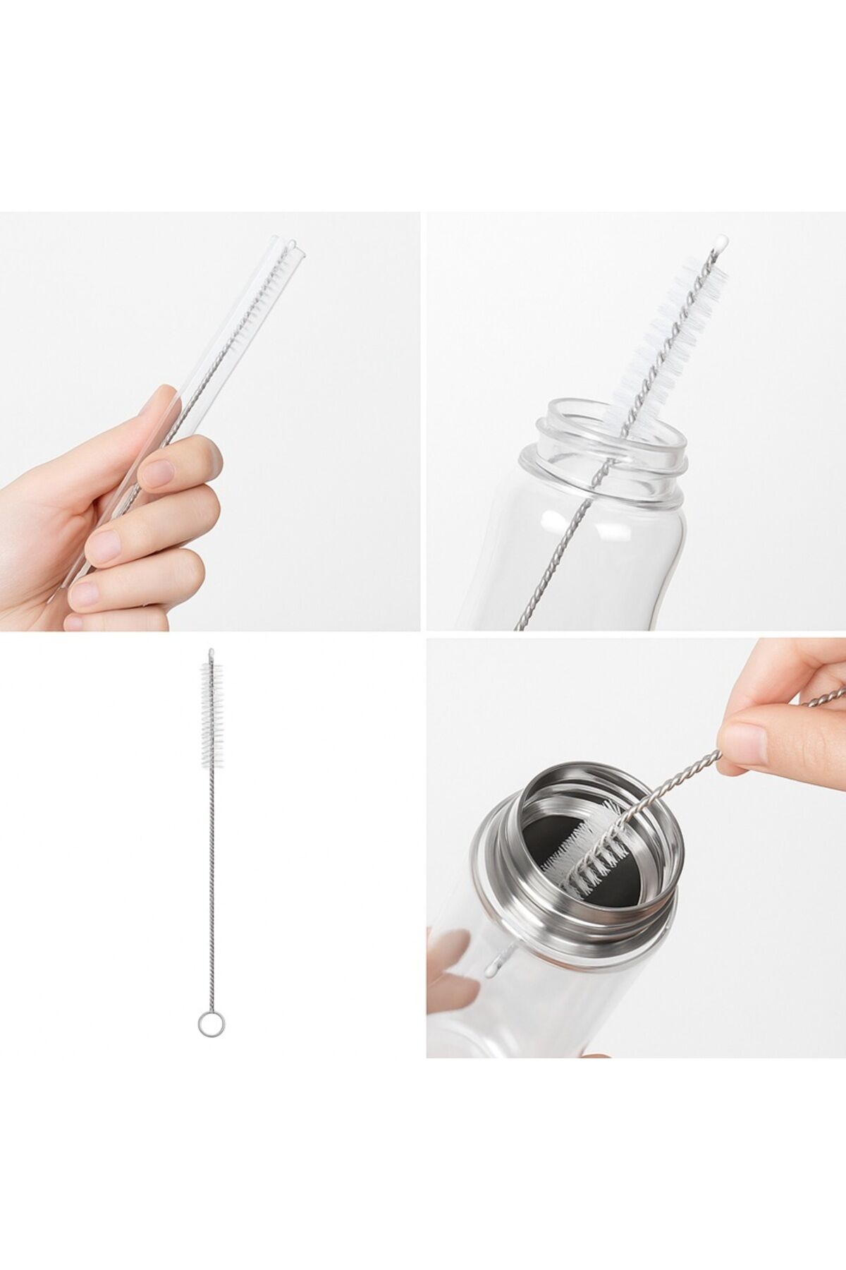 Pipet Temizleme Fırçası 23 cm – Esnek İnce Temizlik Fırçası