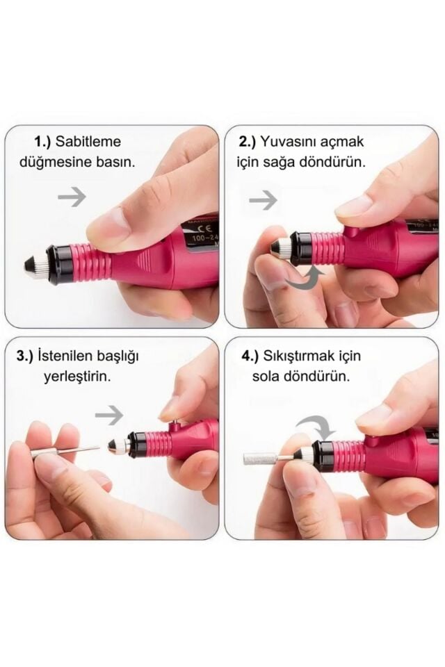 Elektrikli 12v Tırnak Törpü Seti Manikür Pedikür Protez Tırnak Ayak Nasır Ve Tırnak Mantar Makinesi