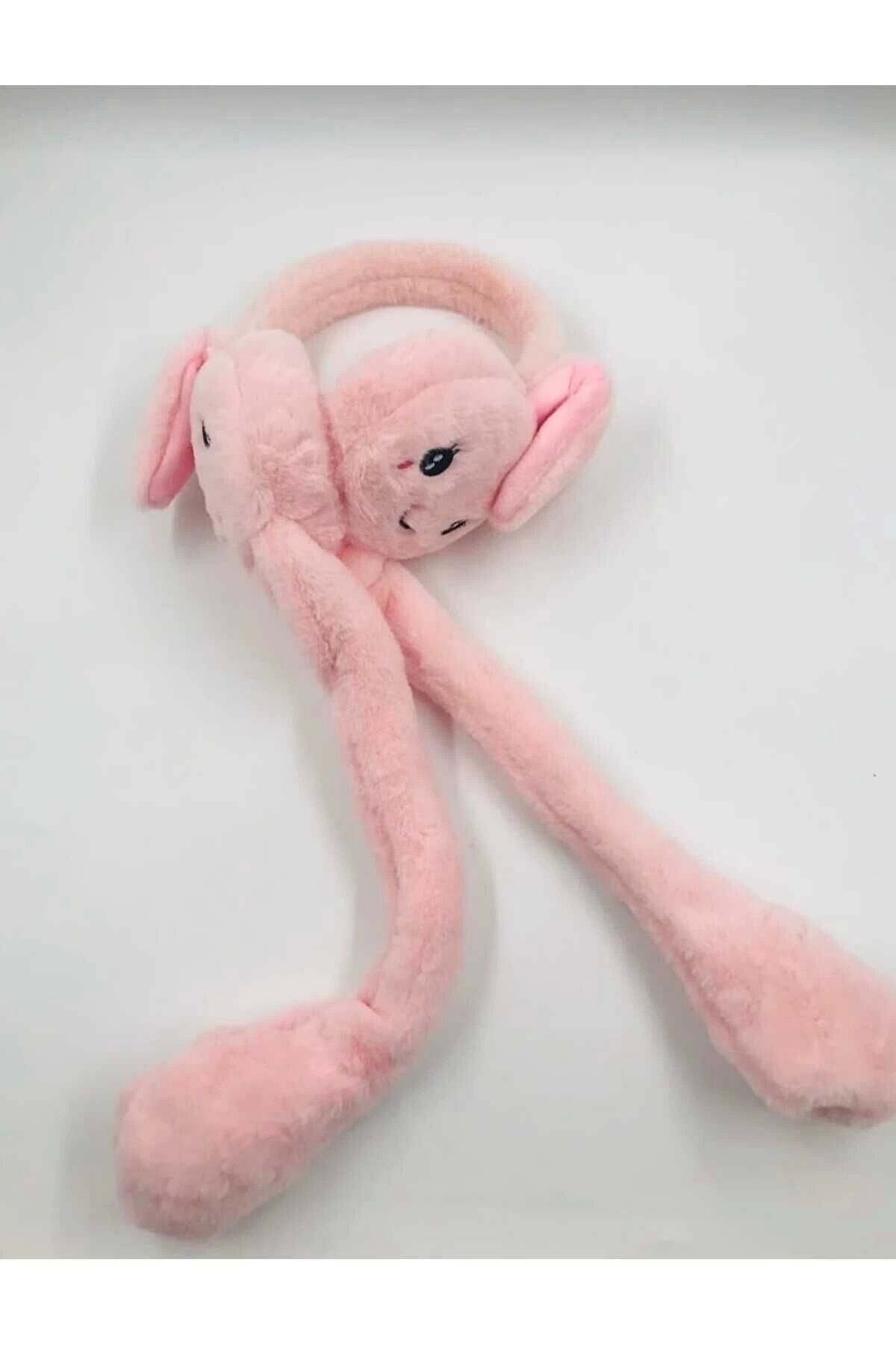 Kadın/kız Hareketli Tavşan Kulaklı Peluş Kulaklık
