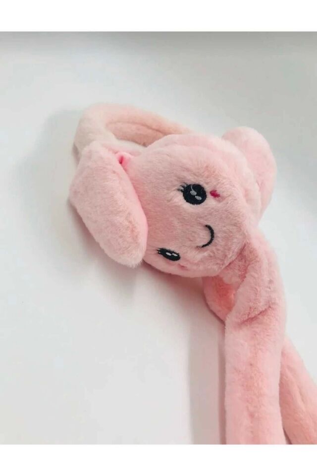 Kadın/kız Hareketli Tavşan Kulaklı Peluş Kulaklık