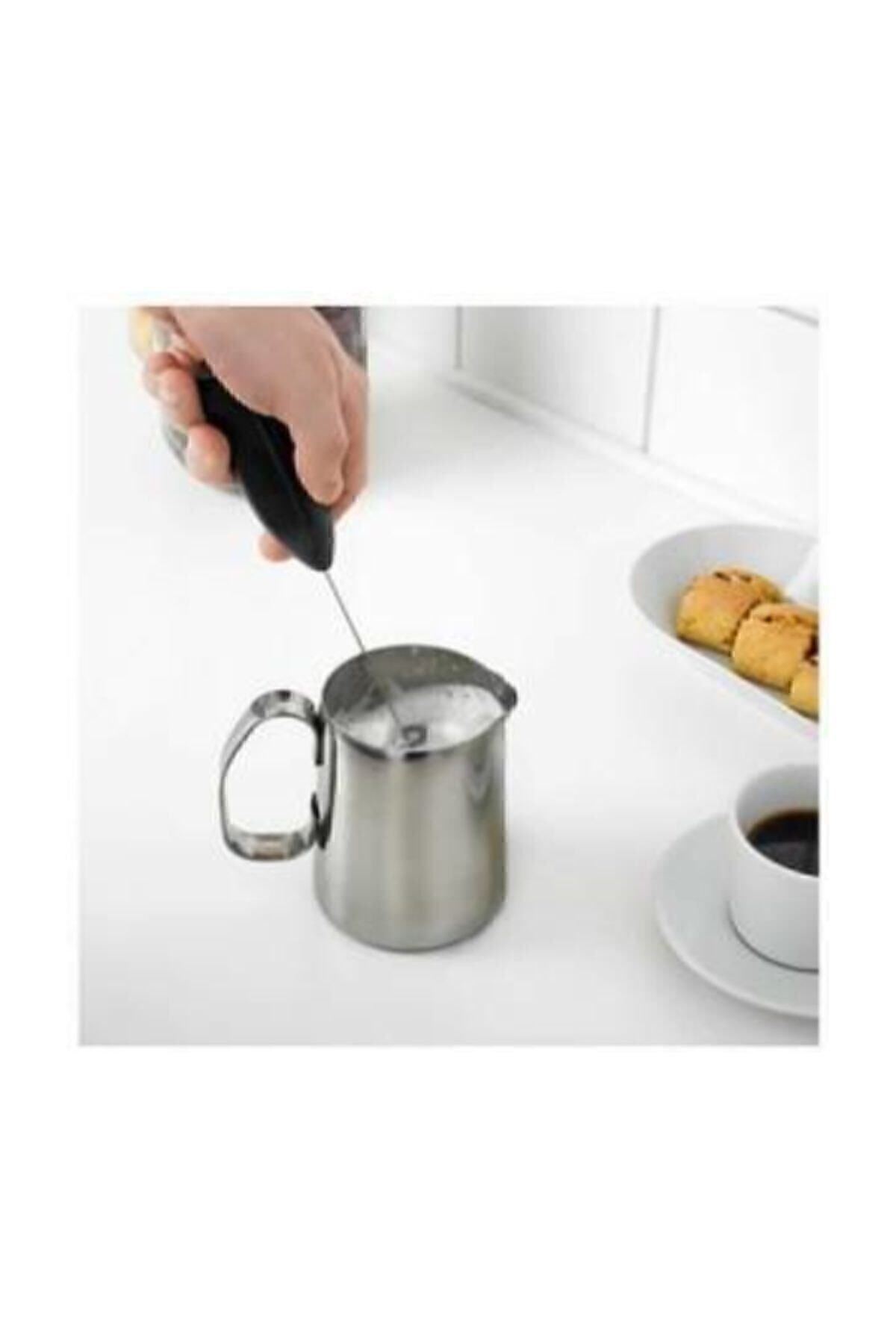 Pilli Mini Mixer Kahve Süt Köpürtücü Karıştırıcı Cappuccino Mixer NoColor-14164acb - Tek Ebat