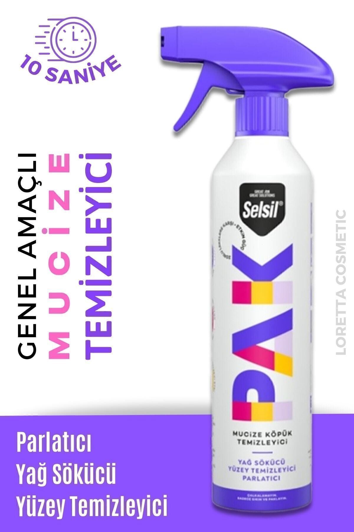 Pak 500 ml Mucize Köpük Temizleyici Sprey Yağ Sökücü Yüzey Temizleyici Parlatıcı Paksprey1li Tek Ebat