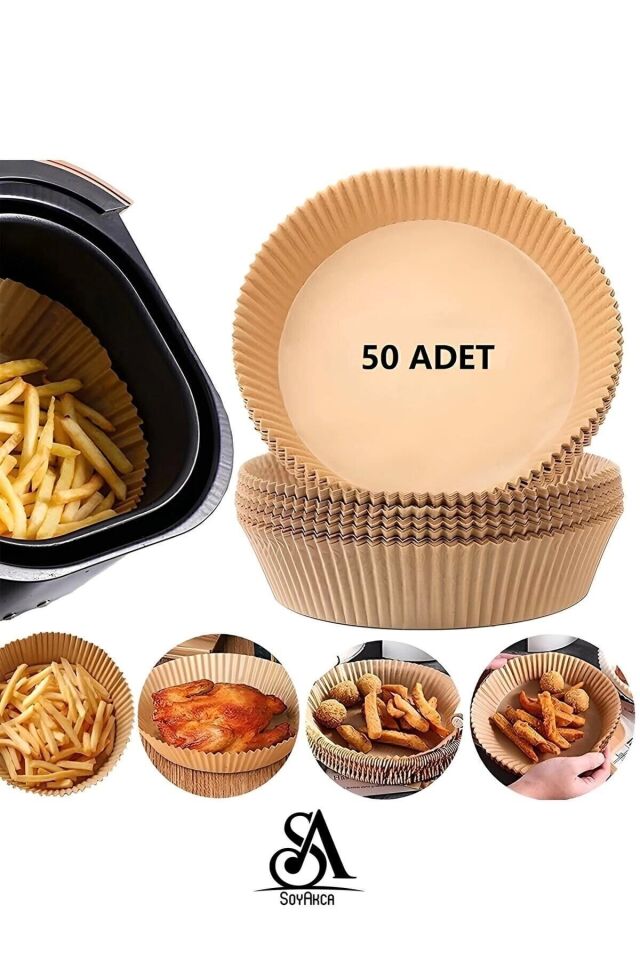 Airfryer (HAVA FRİTÖZÜ) Philips Xiaomi Fritöz Pişirme Kağıdı 50 Adet