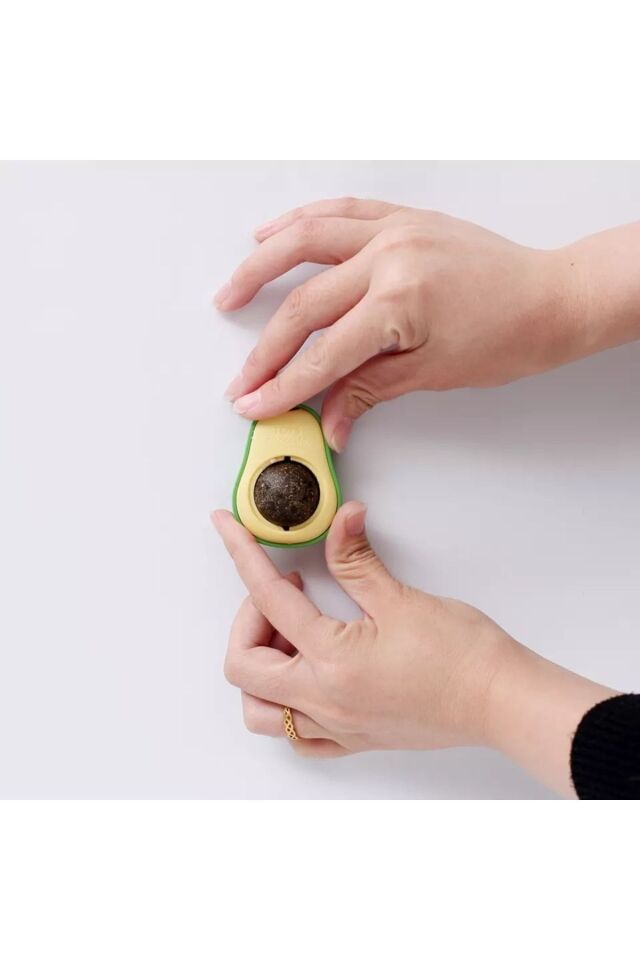 Doğal Kedi Nanesi (avokado Tasarımlı Kedi Yalama Topu) Avocado Catnip Tek Ebat