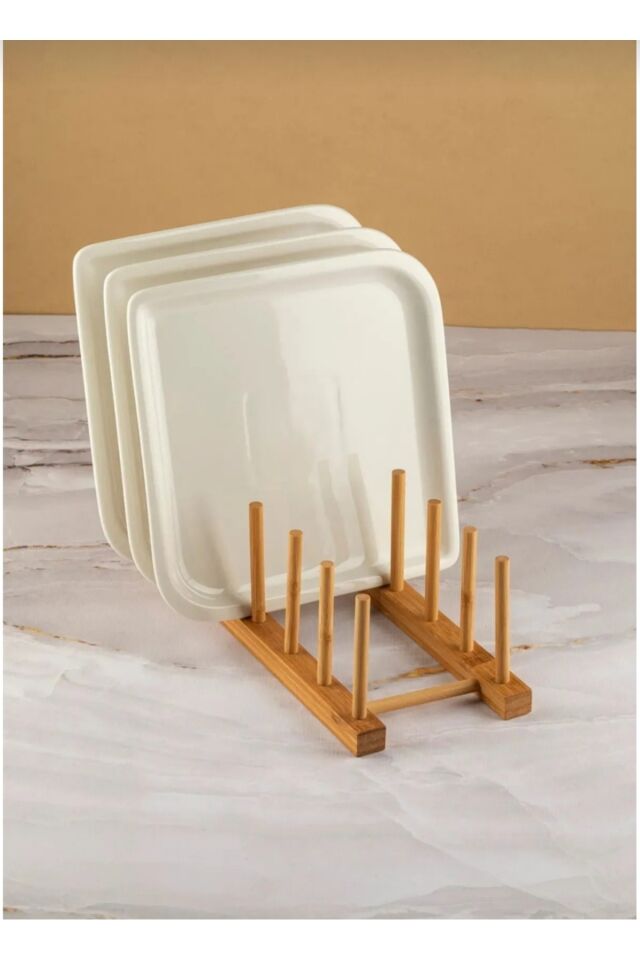 Ahşap Mutfak Organizeri, Ahşap Mutfak Düzenleyici, Ahşap Tabaklık, Ahşap Bardaklık, 28x10 koza gift