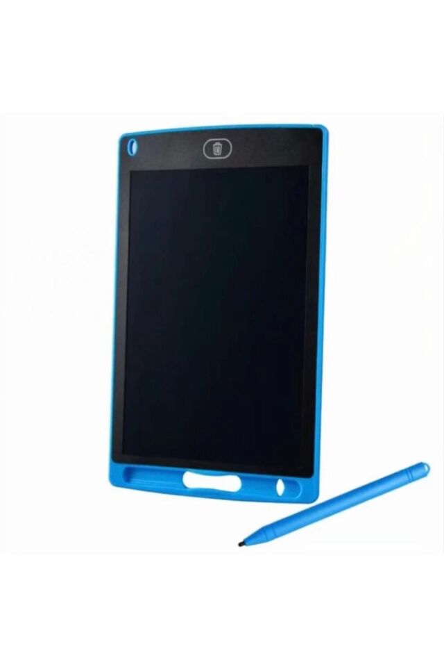 Dijital Kalemli Çizim Yazı Tahtası Not Yazma Eğitim Tableti Writing Tablet 8,5 Inç Mavi