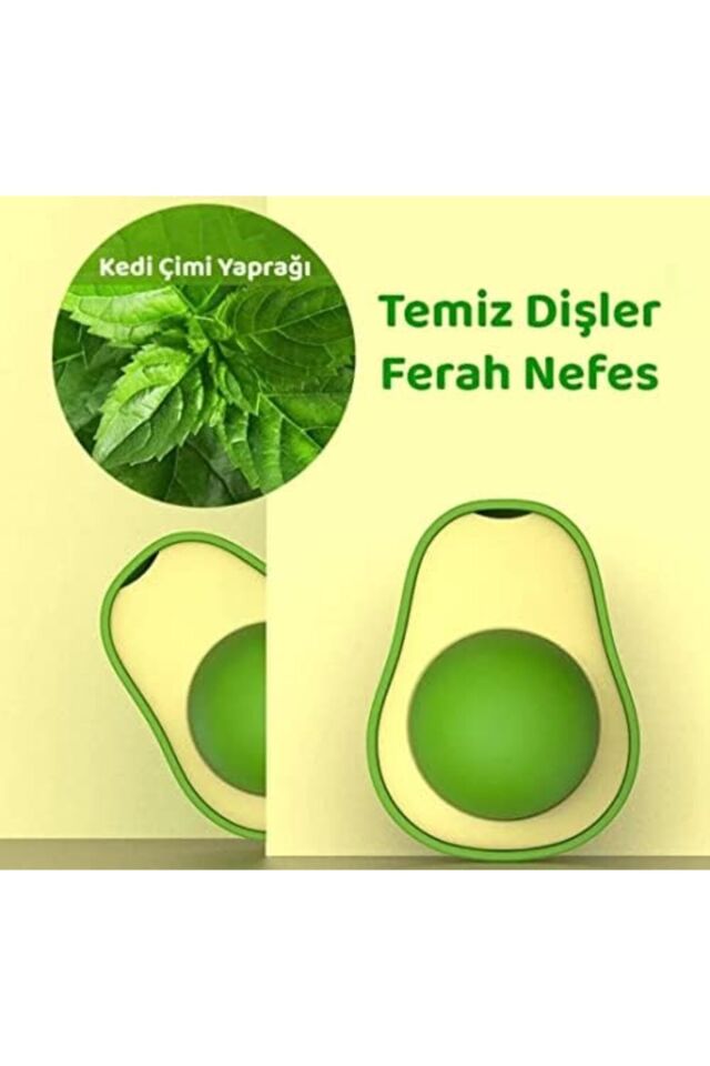 Busstier Avokado Kedi Nanesi Kedi Otu Topu Kedi Oyuncağı Yapışkanlı Catnip