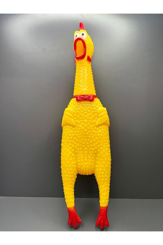 30 cm Öten Horoz Tavuk Sesi Bağıran Şaka Oyuncağı