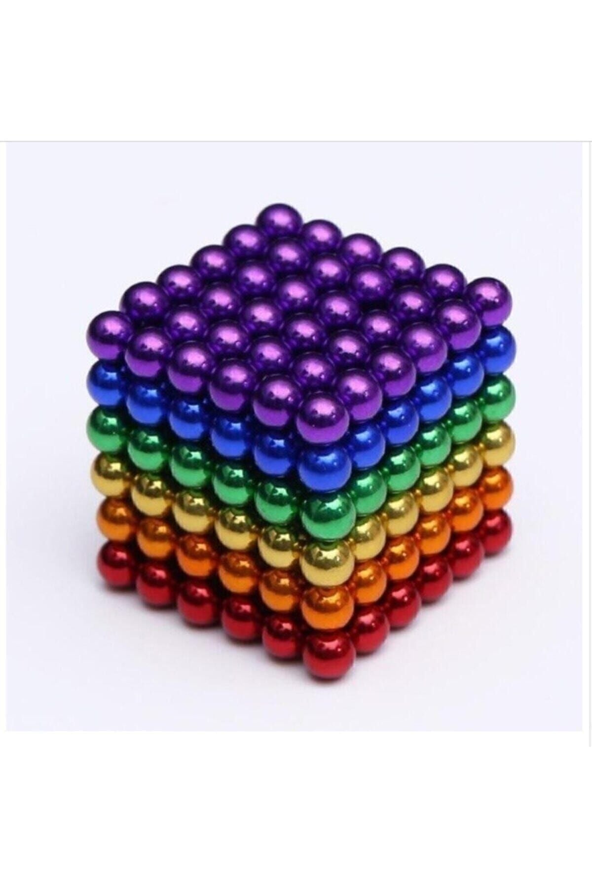 Altı Renkli Sihirli Manyetik Toplar Neodyum Mıknatıs Bilye 5 mm Neo Cube 150 adet boncuk bilye