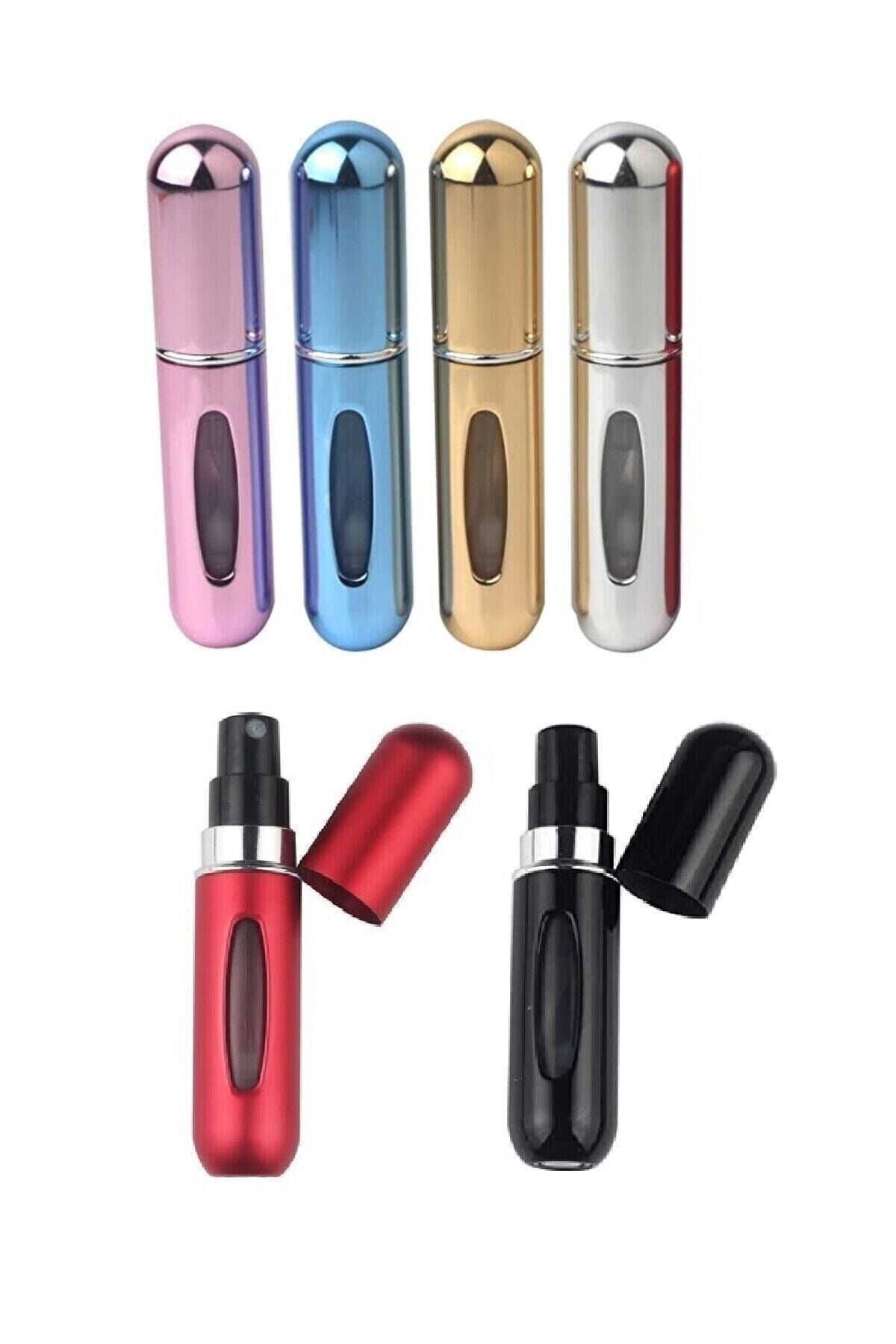 Cep Parfüm Şişesi Atomizer Seyahat Parfüm Şişesi Cep Kolonya Şişesi 5 ml Çok Renkli - Tek Ebat