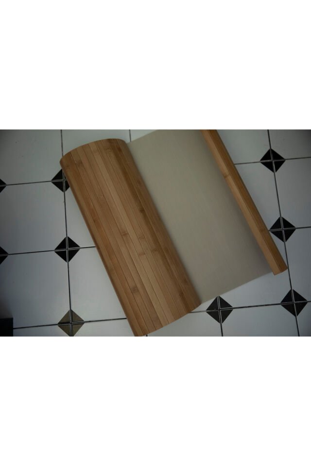 Bambu Iç Ve Dış Mekan Kaydırmaz Su Geçirmez Paspas Çok Amaçlı Mat 80x50