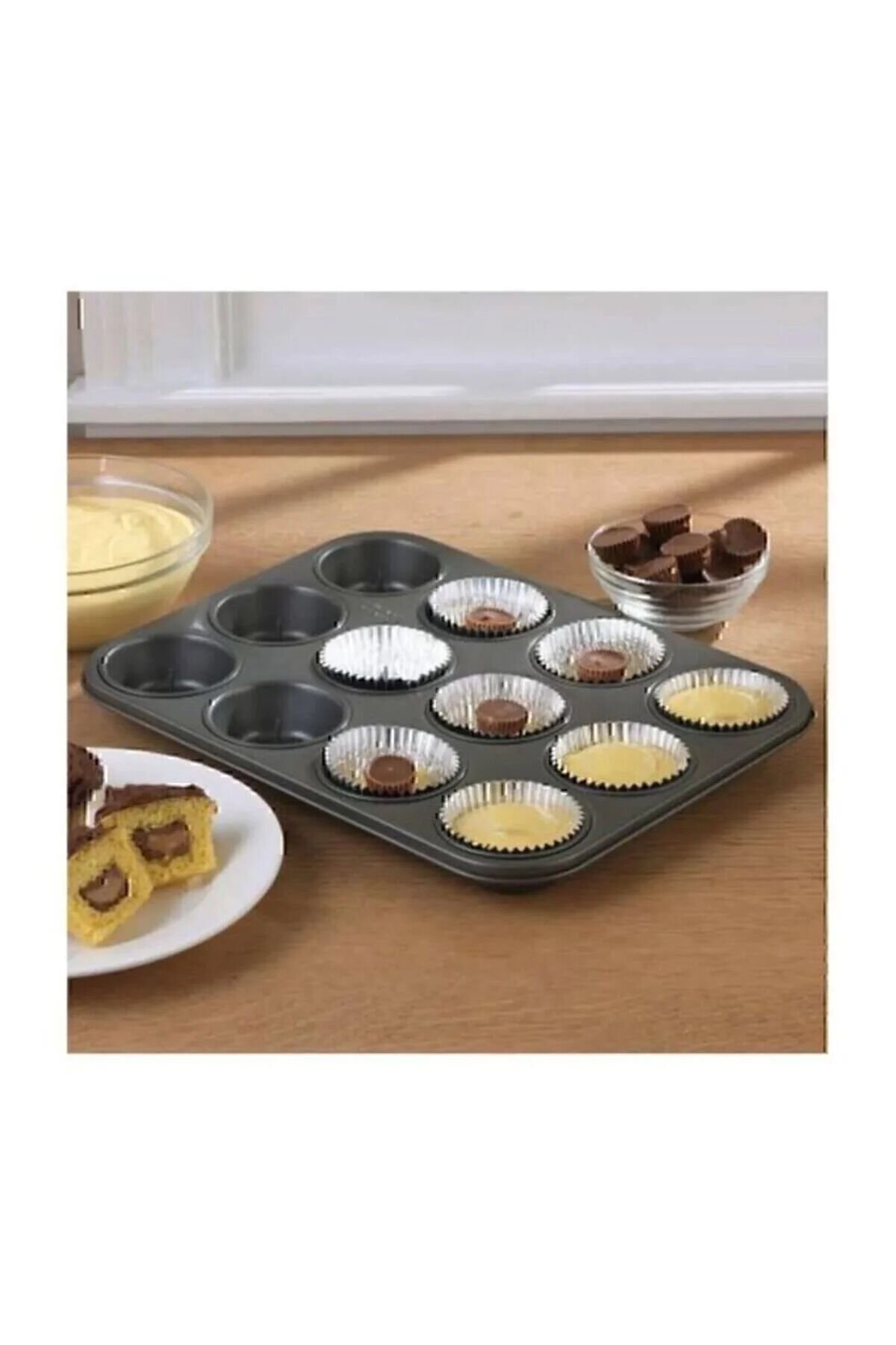 12 Li Muffin Kek Kalıbı