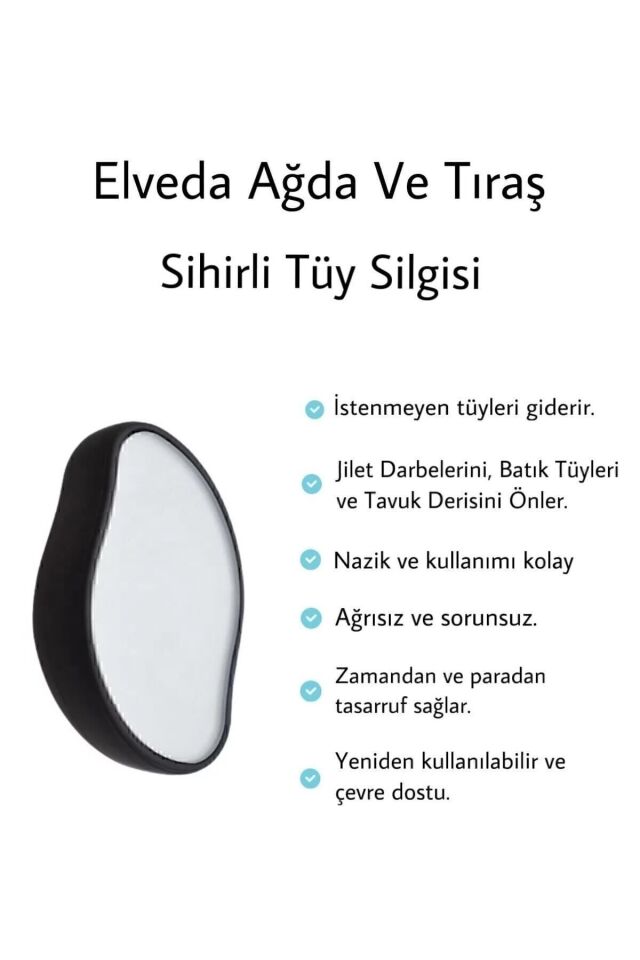 Desiderata Crystal Eraser Epilasyon Aleti Tüy Silgisi Kristal Epilatör Siyah