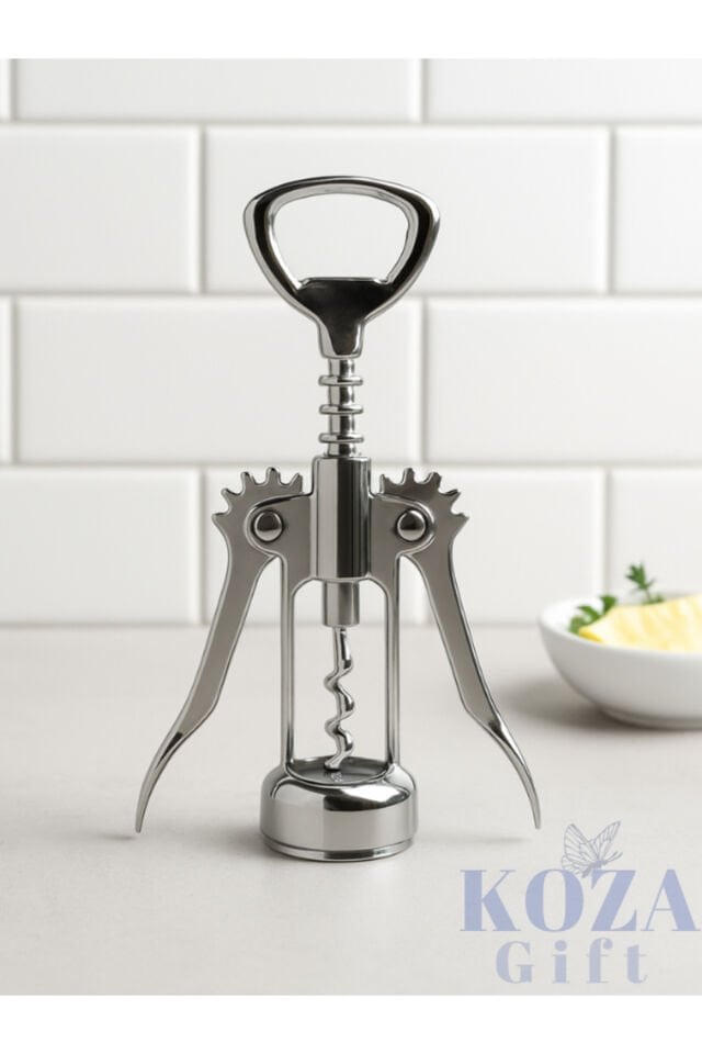 Professional Krom Tirbuşon Metal Tirbüşon Türbişon Tirbişon Fma06493 Glrshop