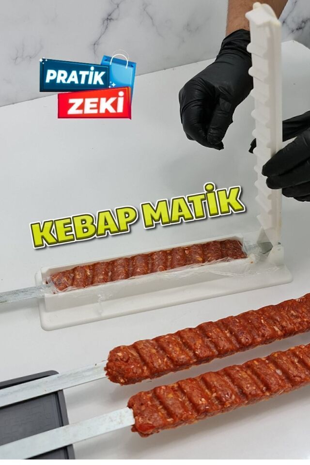 Kebapmatik Adana Urfa Kebap Kalıbı Aparatı Pratik Hızlı Kebap Makinesi Kutusu Kebap Matik Kalıp