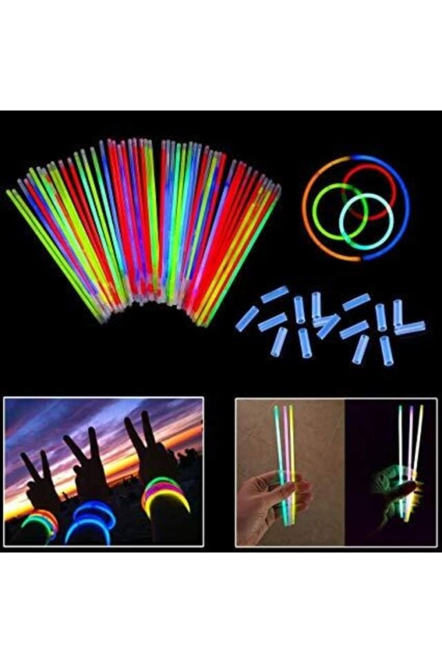 Glow Stick Fosforlu Çubuk 50 Adet