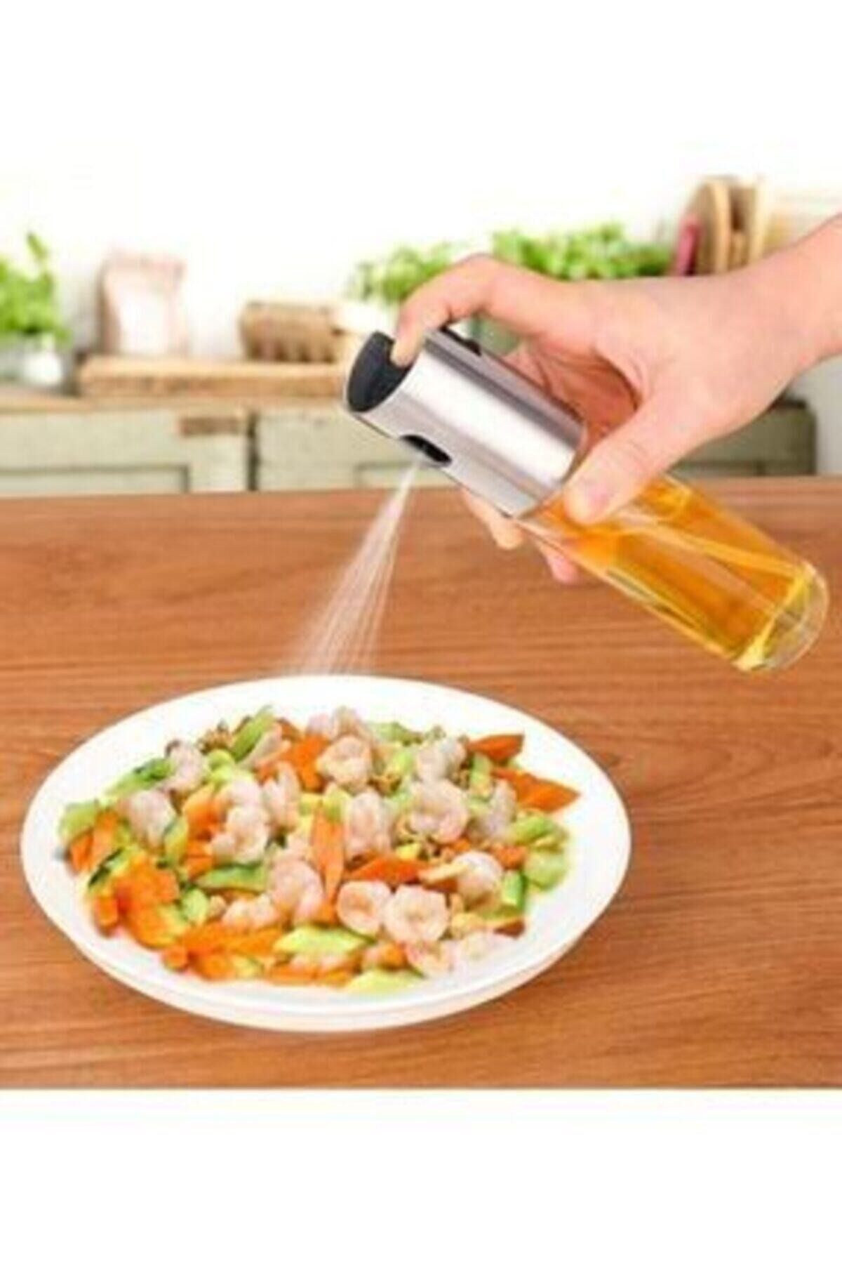 Sprey Cam Şişe Zeytinyağı Sirke Yağ Püskürtücü Yağdanlık 100 ml