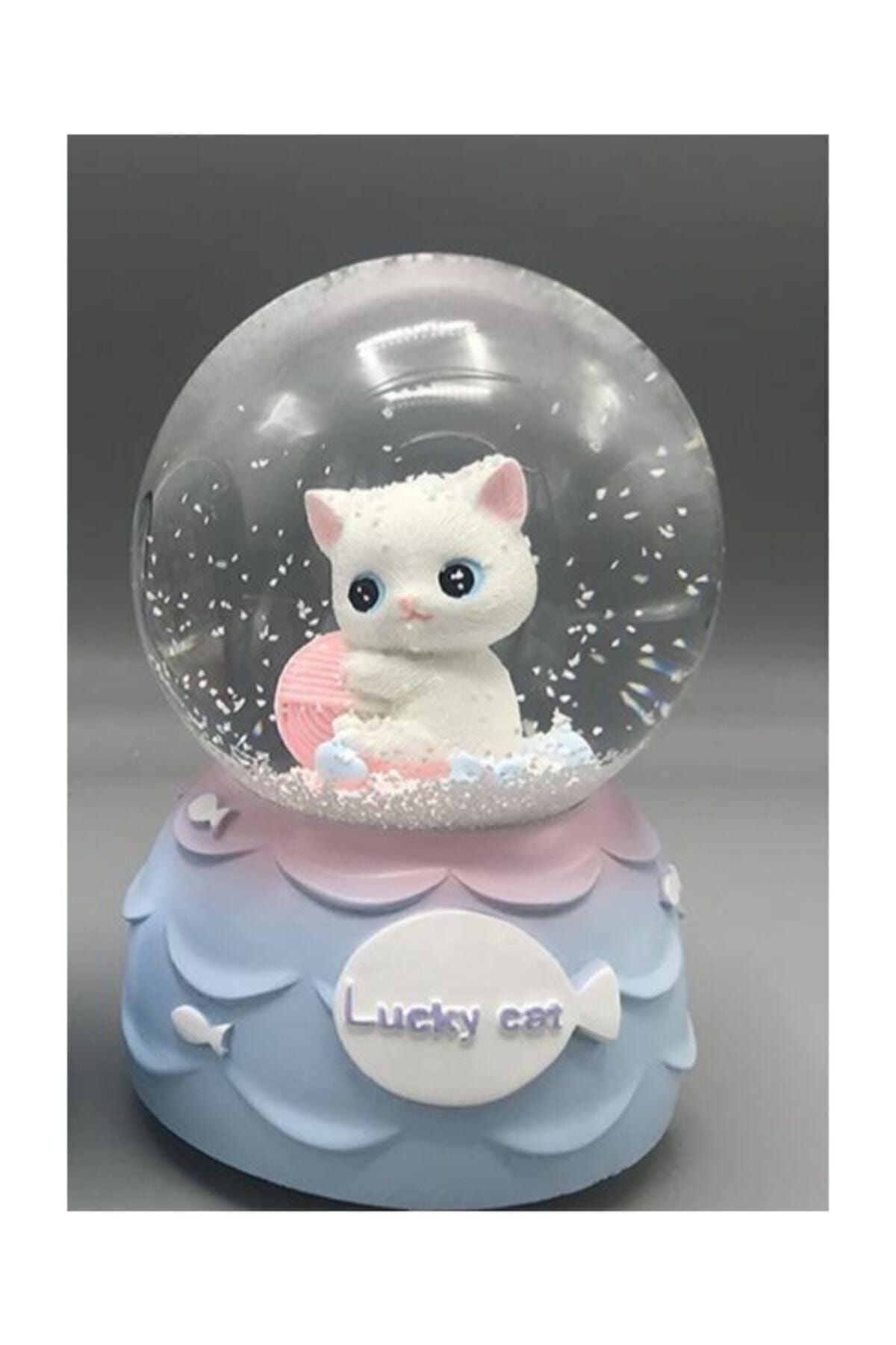 Sevimli Kedi Kar Küresi & Müzik Kutusu