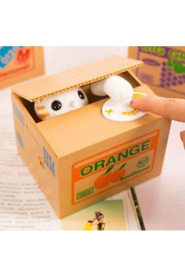 Bozuk Para Yiyen Hırsız Kedi Kumbara