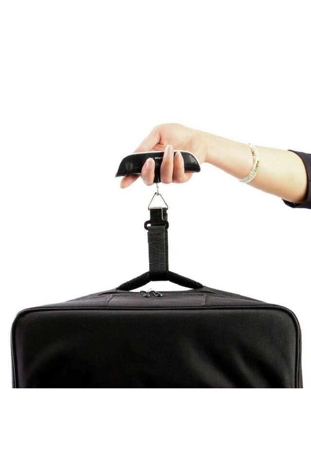 50kg Askılı El Bagaj Seyahat Tartısı Terazi Işıklı