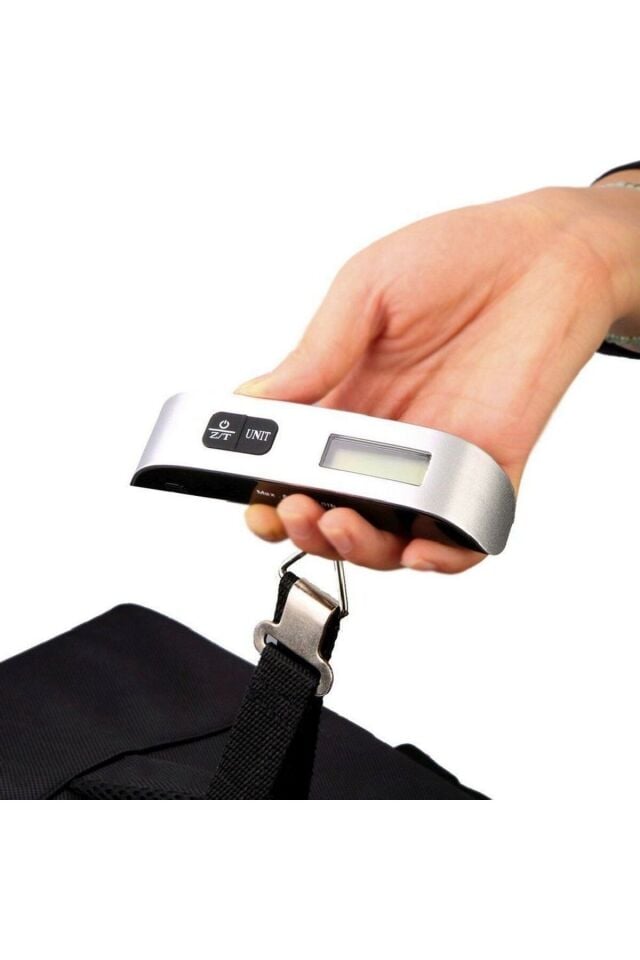 50kg Askılı El Bagaj Seyahat Tartısı Terazi Işıklı