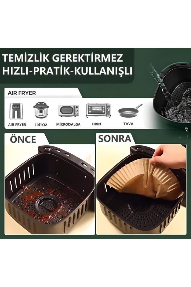 Airfryer Pişirme Kağıdı Xiaomi Grundig Fritöz Pişirme Kağıdı Airfrey Yagli Kagit Pisirme Kagidi