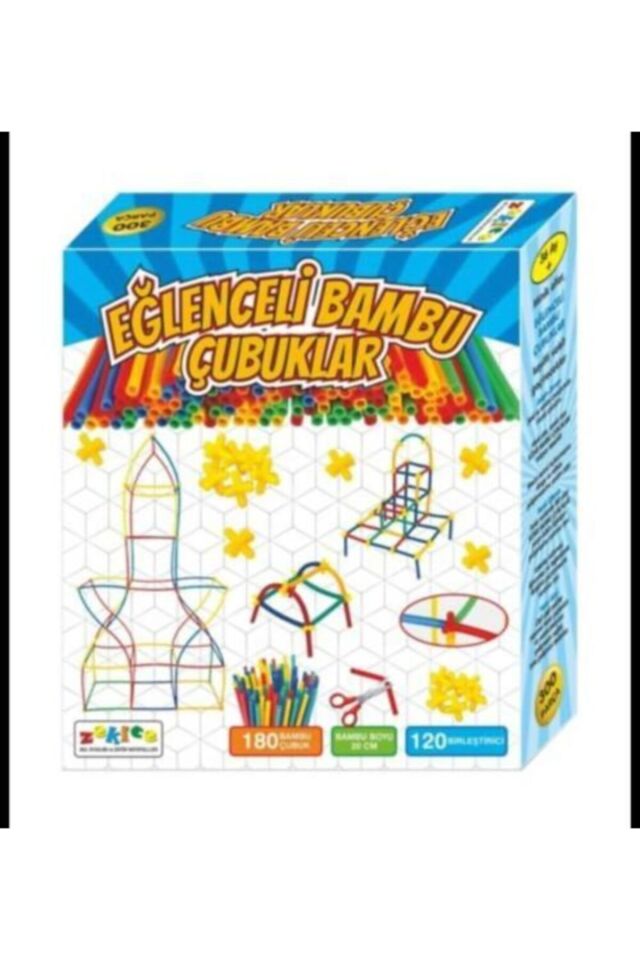 Bambu Çubukları 300 Parça Eğitici Oyuncak Tek Ebat