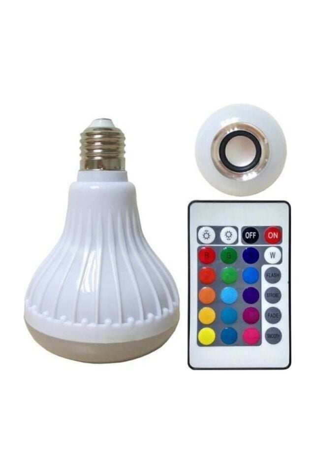 Juston Bluetooth Hoparlör Akıllı Led Ampül Lamba