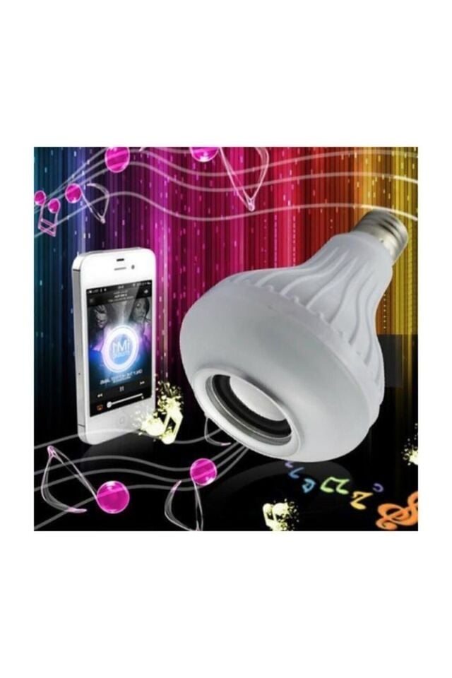 Juston Bluetooth Hoparlör Akıllı Led Ampül Lamba
