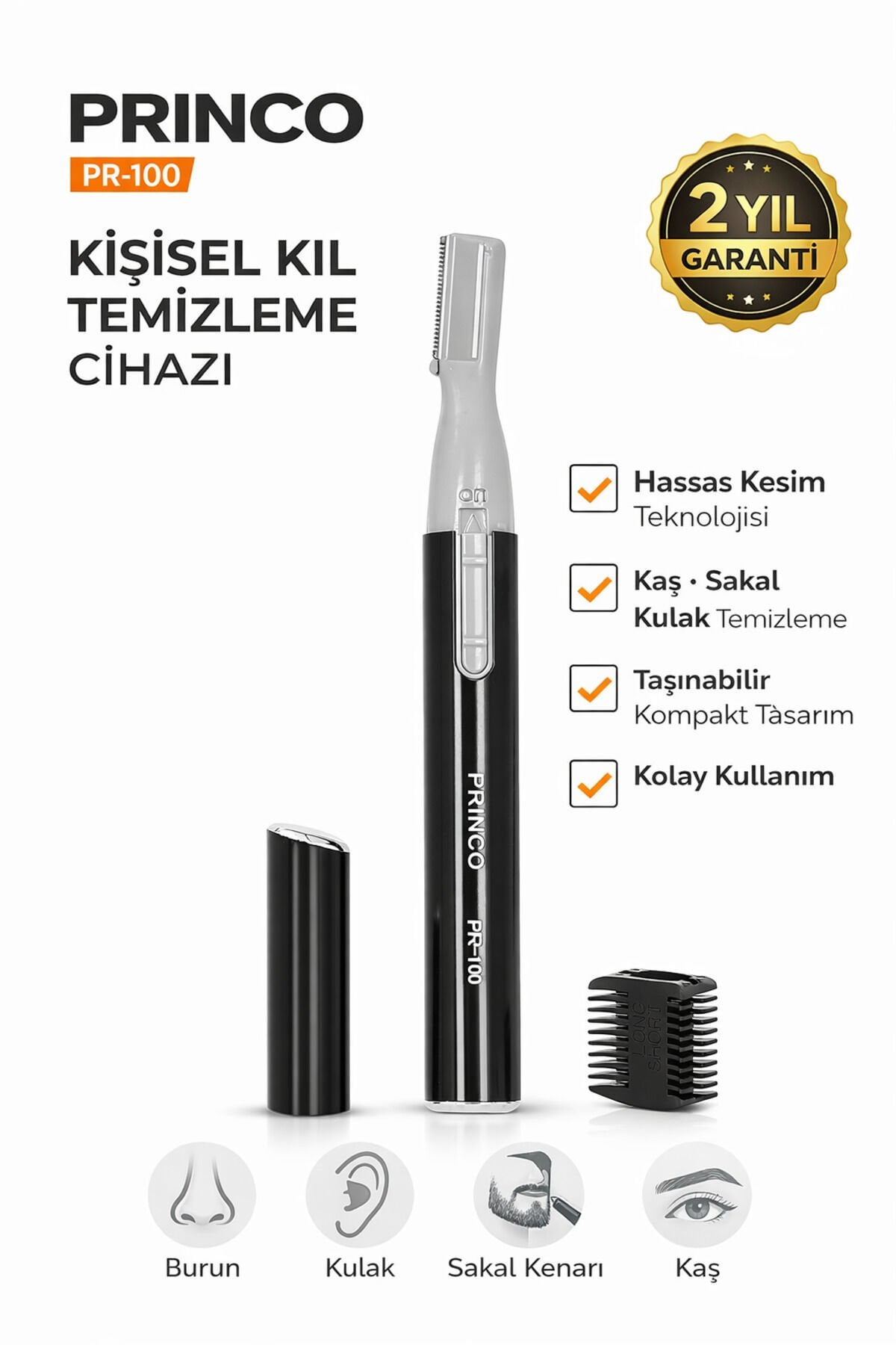 Burun Kıl Alma, Bıyak Düzeltme, Kaş, Yüz Tıraş Düzeltme Makinesi Prc100