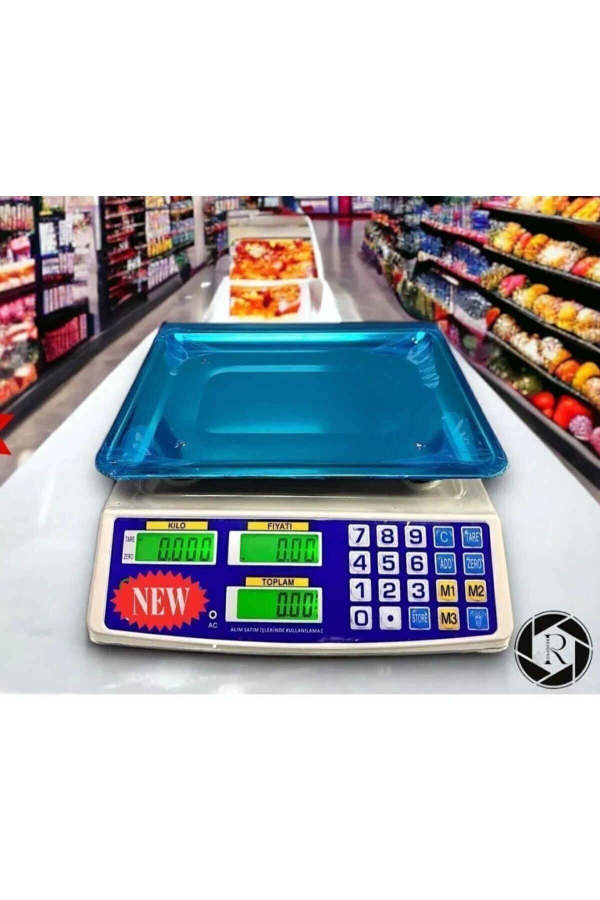 Market Pazarcı Ve Kasap Terazisi 40 Kg Kapasiteli Elektronik Dijital Bakkal Ensağlam