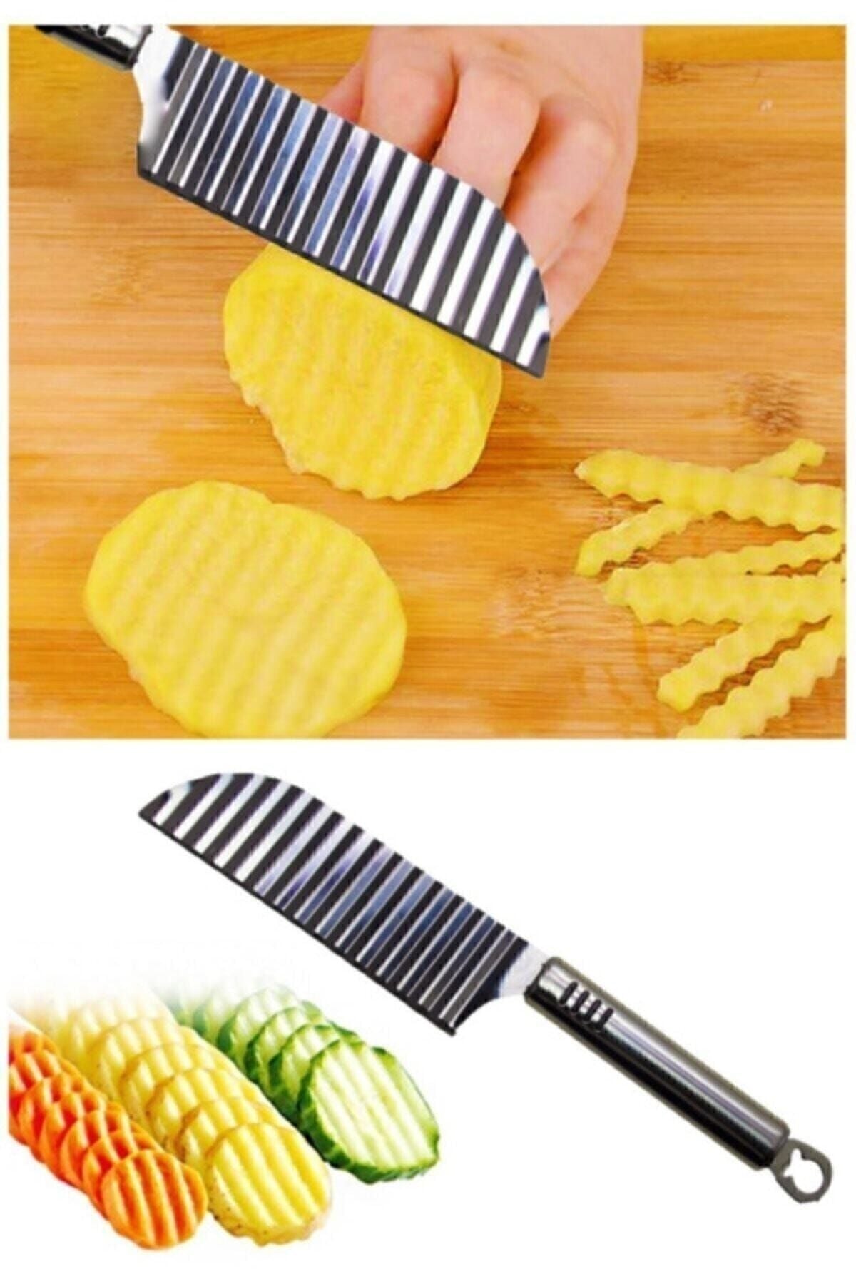 Marsoni Paslanmaz Çelik Şekilli Patates Bıçağı