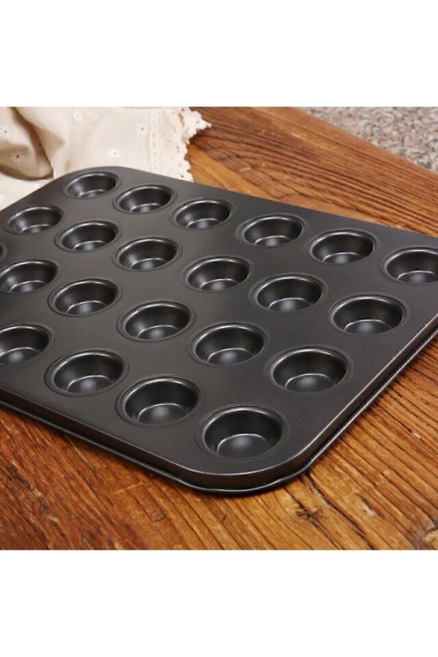 Muffin Kalıbı 24 Bölmeli Tartolet Kalıbı 24lü Kek Kalıbı Çok Amaçlı Kalıp