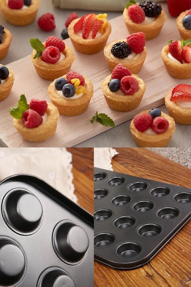 Muffin Kalıbı 24 Bölmeli Tartolet Kalıbı 24lü Kek Kalıbı Çok Amaçlı Kalıp