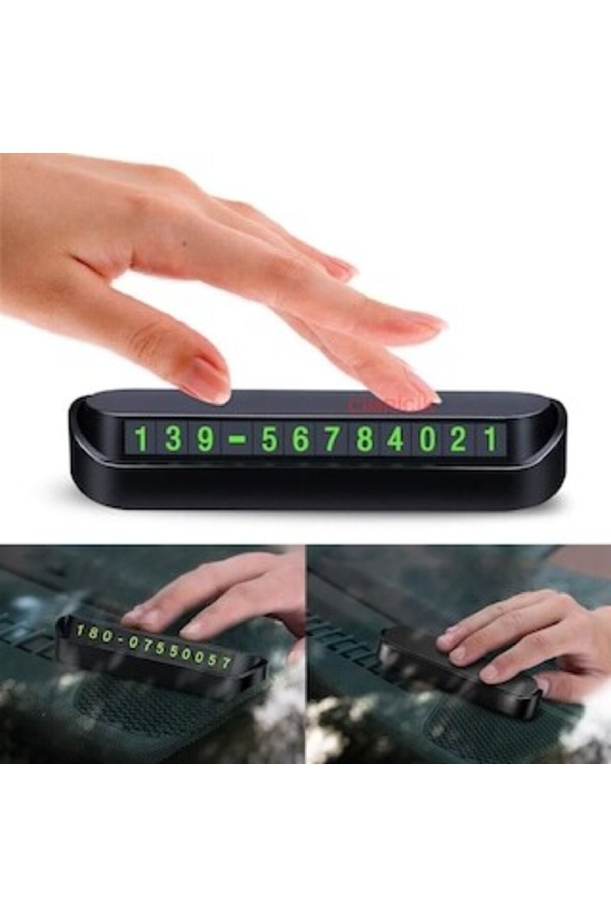 Araç Park Numaratörü Ön Cam Park Telefon Numarası Parktel Numaralık Park Tel Fosforlu Ön Cam Kartı