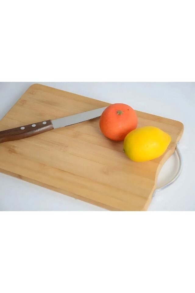 Kesme Tahtası 2'li Antibakteriyel Doğal Kesme Tahtası Seti 20x30 - 24-34 Cm