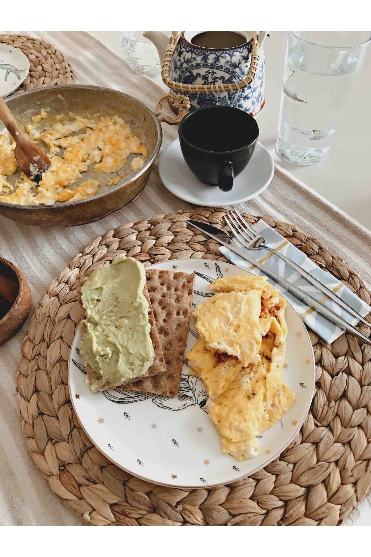 Amerikan Servis 2 Adet Bambu Hasır Supla Örme Fma790070 Bh007