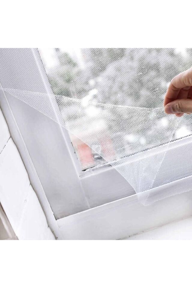 75 X 125 Cm 4 Mt Bant Kesilebilir Hazır Pencere Tül Sineklik Pratik Tak Çıka