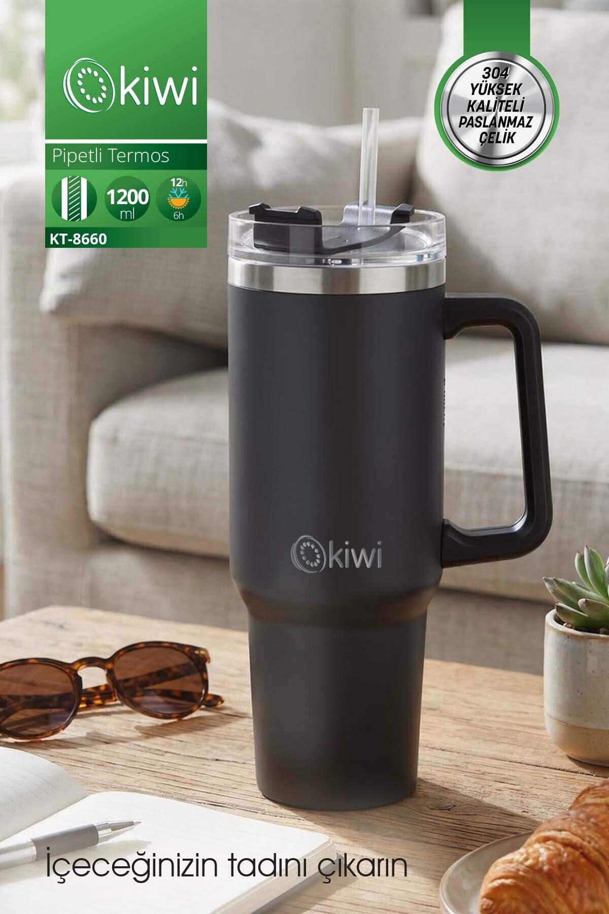 Kt-8660 Pipetli Termos Bardak 1,2 Lt