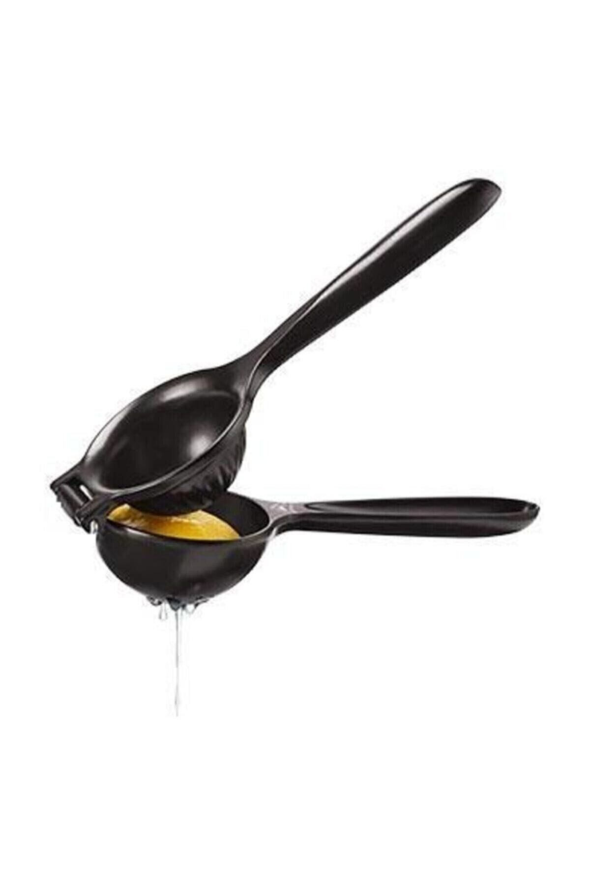 Döküm Limon ve Narenciye Sıkacağı Büyük Boy Siyah Manuel Metal Portakal Sıkacağı