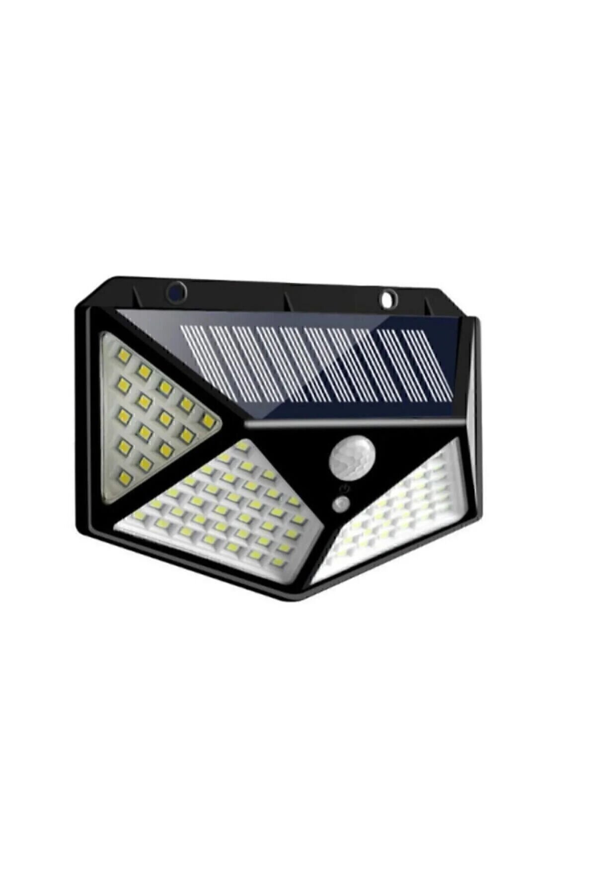 Güneş Enerjili Bahçe Lambası 100 Led Paket Bahçe Aplik Bahçe Lambası Bahçe Aydınlatma 7009 - Tek Ebat