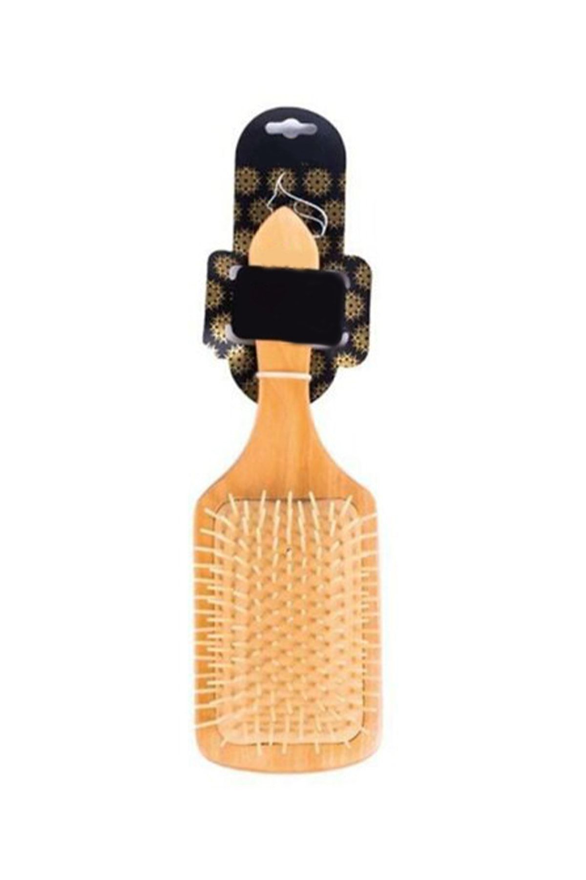 Bambu Saç Açma Fırçası G-014 Ahşap Topuzlu Tarak