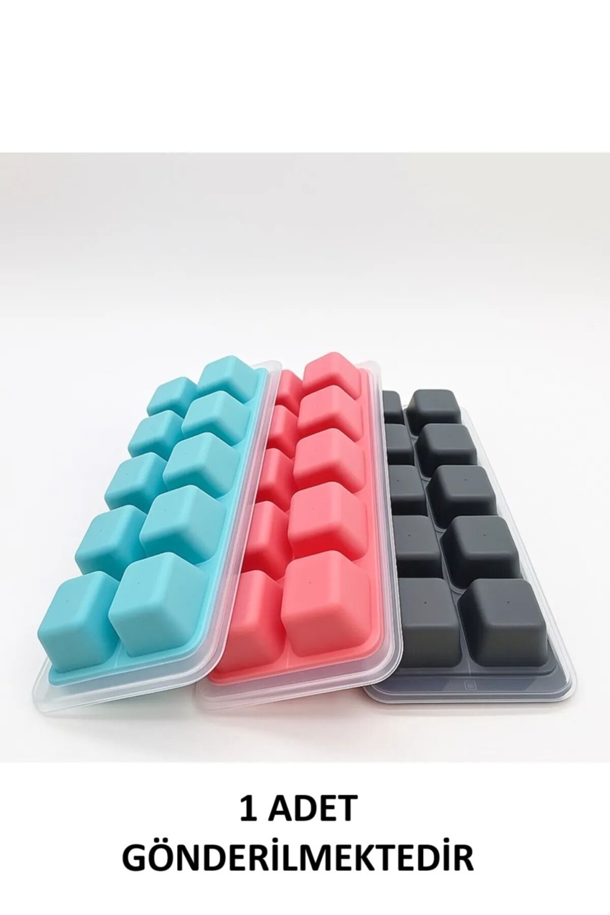 1 Adet Bas Parmak Silikon Buz Kalıbı 12 Bölmeli Buz Kalıbı Silikon Buzluk