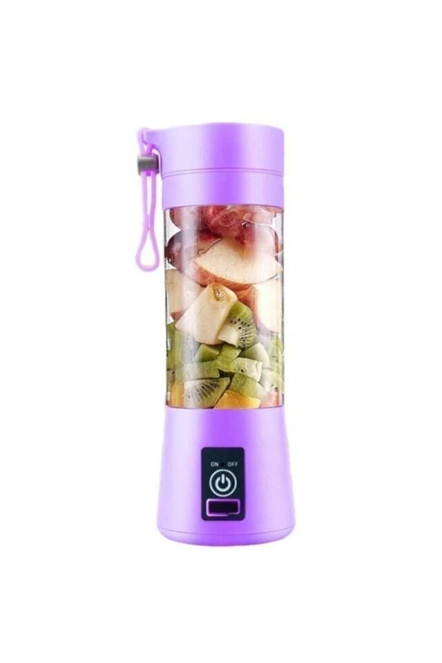 Şarjlı Portatif Taşınabilir El Blenderi Meyve Sıkacağı Mama Karıştırıcı Smoothie Milkshake