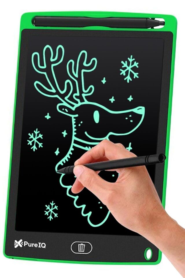 Tablet Lcd 8.5 Inç Dijital Kalemli Çizim Yazı Tahtası Grafik Not Yazma Eğitim Tableti YEŞİL - Tek Ebat