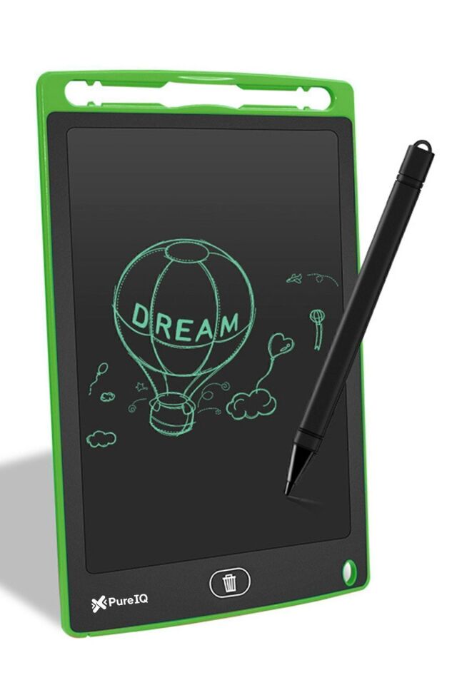 Tablet Lcd 8.5 Inç Dijital Kalemli Çizim Yazı Tahtası Grafik Not Yazma Eğitim Tableti YEŞİL - Tek Ebat