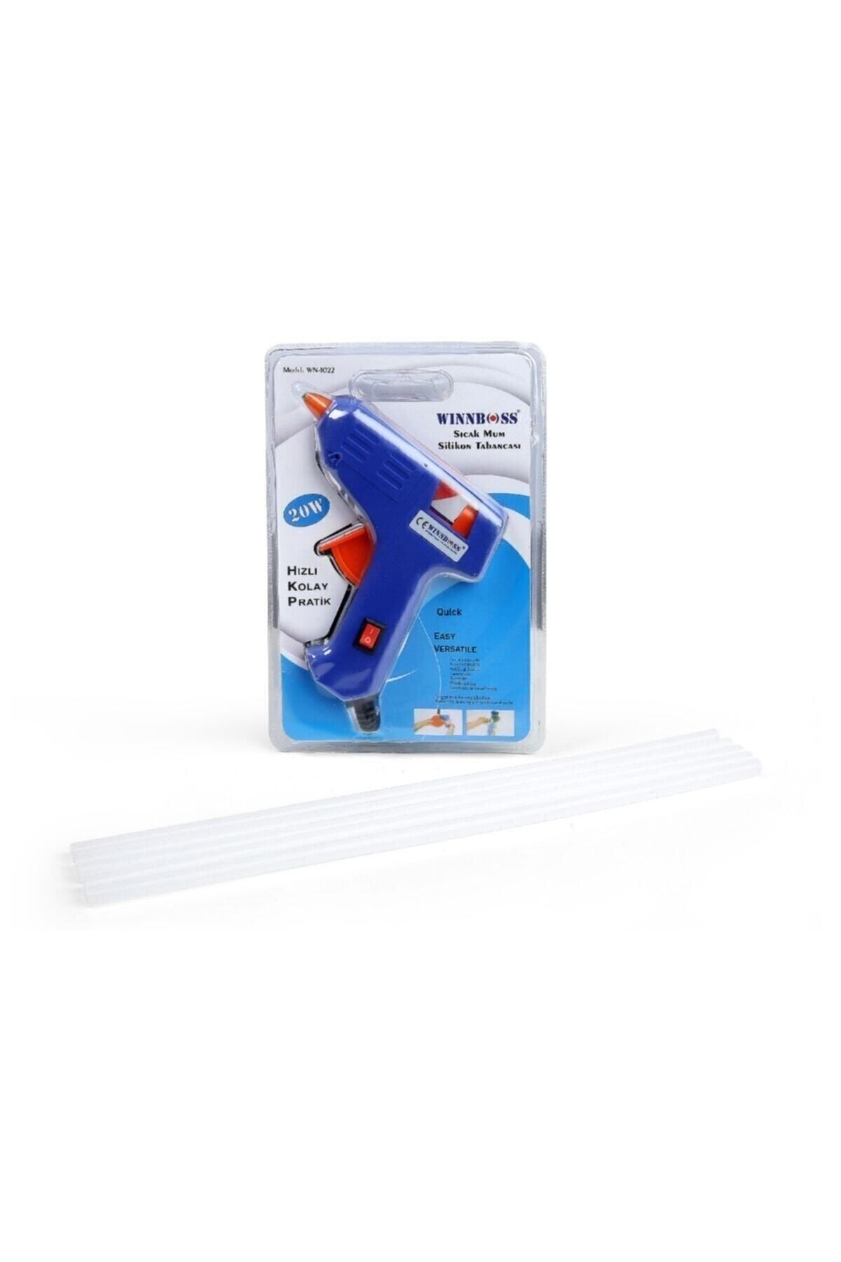 Winnboss Wn-1022 20 Watt Küçük Boy Sıcak Mum Silikon Tabancası 5 Adet Silikon Mum Hediyeli Tek Ebat