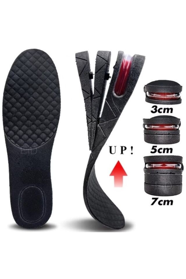 Gizli Topuk Boy Uzatan Tabanlık – 3cm, 5cm, Ayarlanabilir Yükseklik Tek Ebat